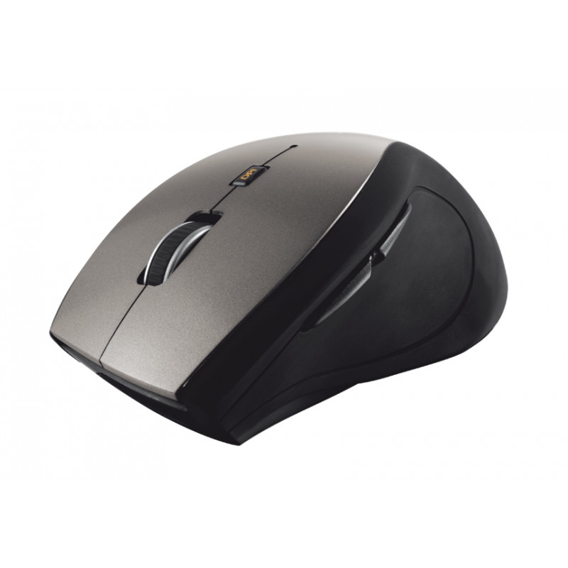 TRUST Mouse ottico Trust Sura wireless 1600 DPI nero e silver